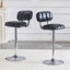 Tabouret de comptoir pivotant rembourré Vesta-752137890-752137889