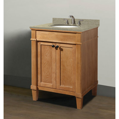 Sisco 25'' Single Bathroom Vanity with Quartz Top