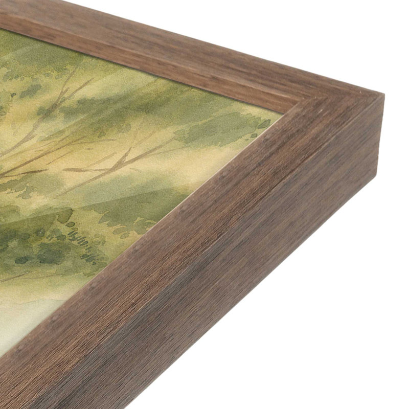 «Rivanna Shore II» par Grace Popp, reproduction d'art, H 18 po x l 12 po, Single Picture Framed Print without Mat, Brown