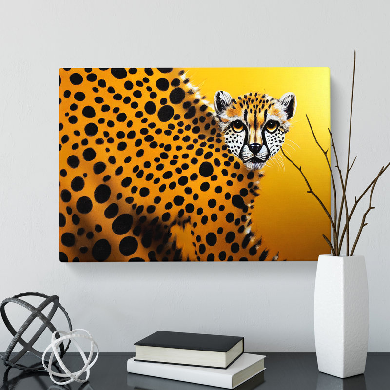Modern Cheetah Abstract - Wrapped Canvas, 35cm H x 50cm W x 3cm D
