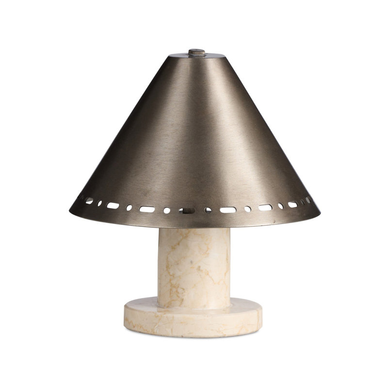 Azra Cordless Table Lamp, Antique Nickel