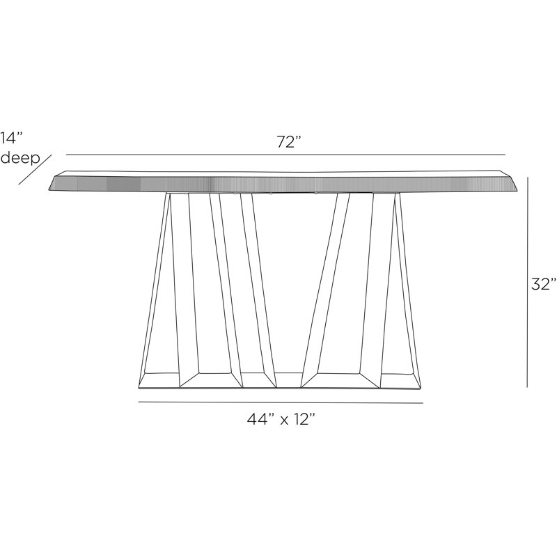 Gladstone 72'' W Solid Wood Console Table