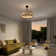 Cressida 23.75" Traditional Bohemian 6-Speed Metal/Bamboo Mobile-App/Remote-Controlled Height-Adjustable Dimmable Caged Integrated LED Ceiling Fan