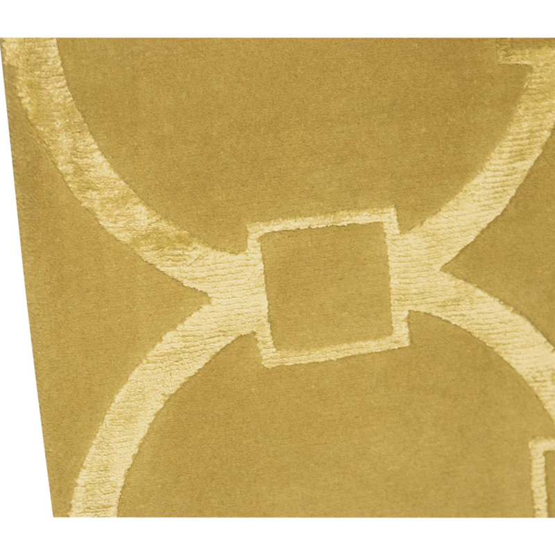 Hand Knotted Area Rug in Amber