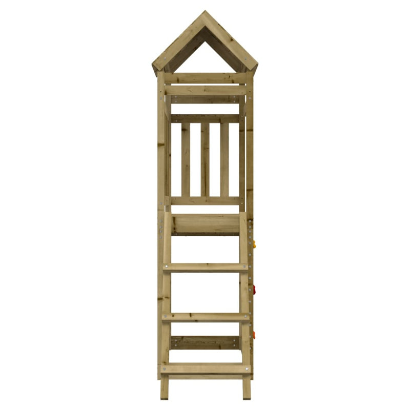 vidaXL Outdoor Playset Natural Pine Treated Pine Wood Medium Durable, Grey Brown