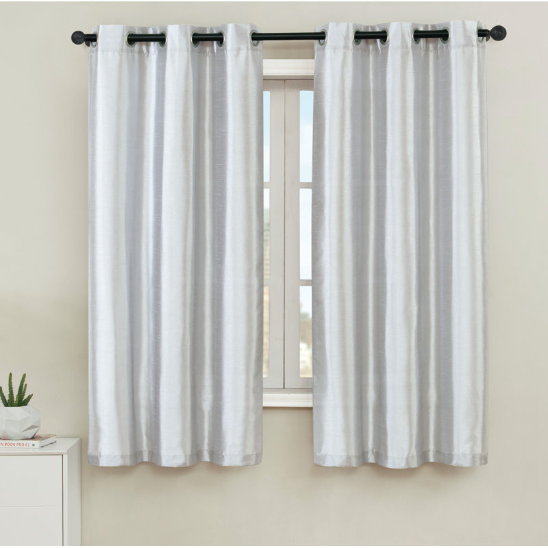 Middleburgh Outdoor Semi Sheer Curtain Pair, 38" W x 63" L, White