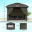 Elegant Double Roof Patio Gazebo,Outdoor Gazebo with Curtains,Church Windows-122773305