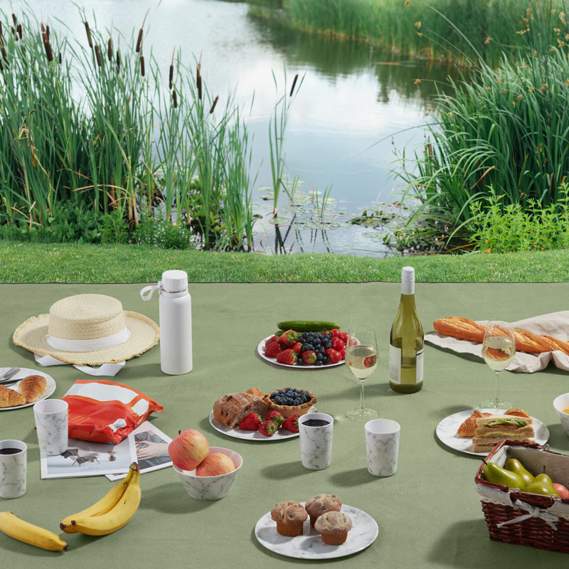 Picnic Blanket, 200cm W x 220cm D, Green