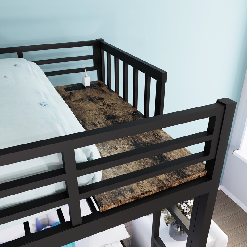 Triple lit superposé pour 3 en métal noir, séparé en lits simples, stable et antirouille, réduction du bruit, décor de chambre à coucher moderne, pas de sommier, étapes d'assemblage simples disponibles, finition détachable, réduit,