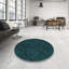 Tapis bleu sarcelle à motif géométrique-1384798824