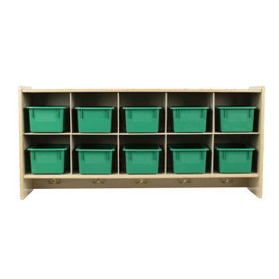 10 Compartment Solid Wood Cubby