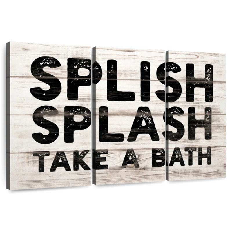 Ketti Funny Bathroom Splash, 28" H x 45" W