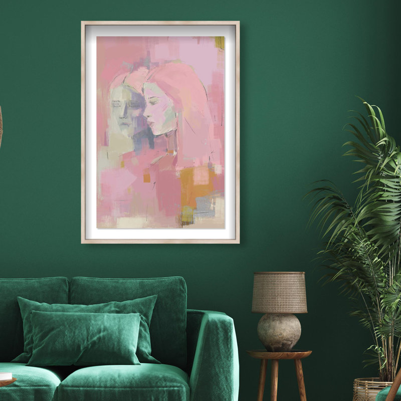 Oliver Gal Reflections Abstract Portrait - Luxury Shadowbox Framed Wall Art, 56" H x 38" W, Cream