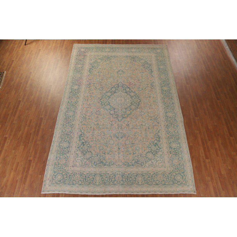 Tapis en laine fait à la main 9 x 14