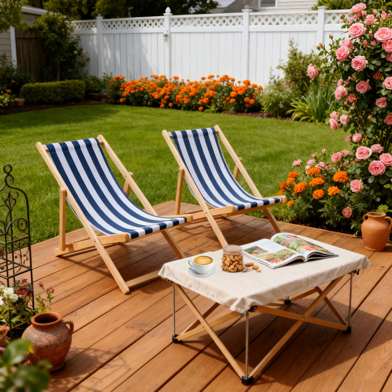 Chaise longue pliante Populus