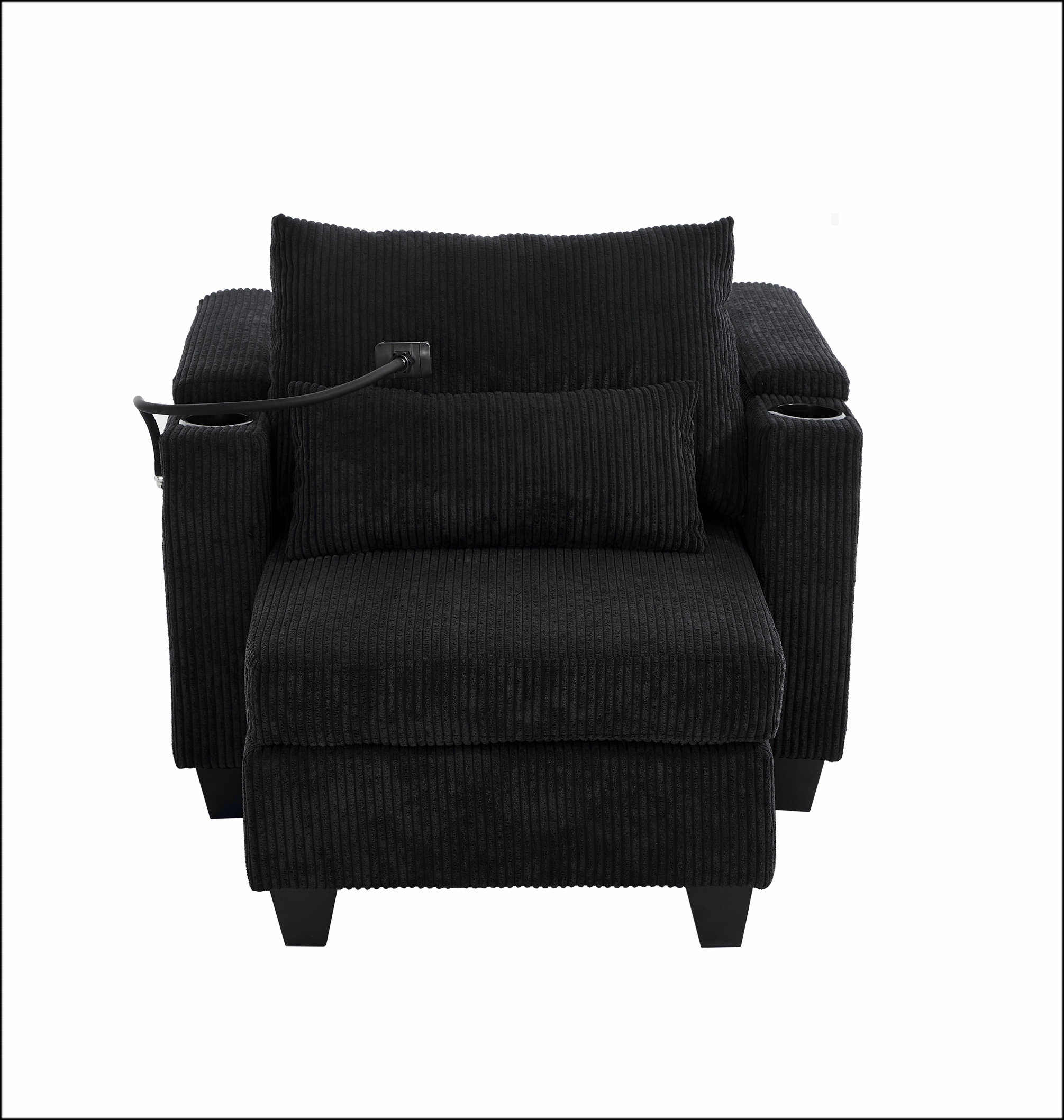 Latitude Run® Convertible Chaise Lounge 37.4" Sofa Chair Sofa Bed ...