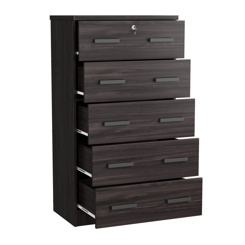 31.5'' W 5 - Drawer Dresser, Tobaco