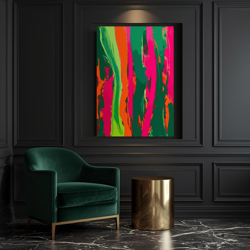 Toile abstraite 59, H 14 po x l 11 po