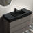 35.8'' Single Bathroom Vanity with Plastic Top