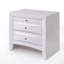 Table de chevet 1Pc avec deux tiroirs de rangement et un plateau de lit escamotable-2134566289