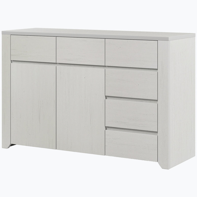 Commode à 6 tiroirs, commode de chambre à coucher, commode de chambre à coucher Kayleeonna