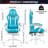 HOFFREE Gaming Chair With LED RGB Lights With Massage And Footrest Ergonomic Computer Chair High Back Video Game Chair With Adjustable Lumbar Support Linkage Armrest-1852369186