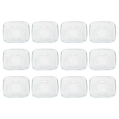 , 16.5cm Cozy Glass Cappuccino Saucers - 16.5cm