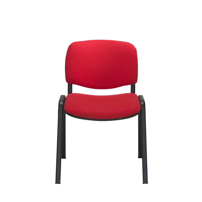 Nanami Waiting Room Chair, Black, Red