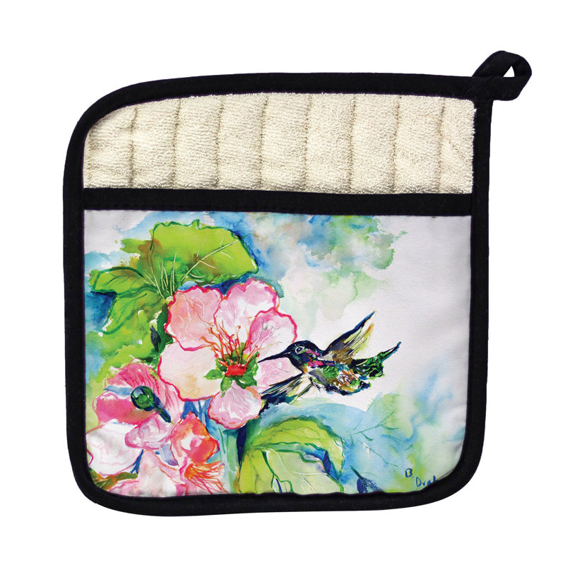 Colibri et hibiscus Betsy Drake Interiors