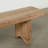 Bari Bench Approx. 78Wx14Dx18.5H Rustic Pine Wood Weathered Natural