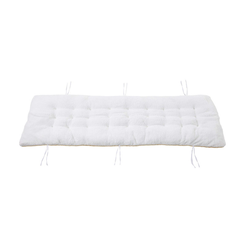 Seat Cushion, White, 110cm W x 40cm D