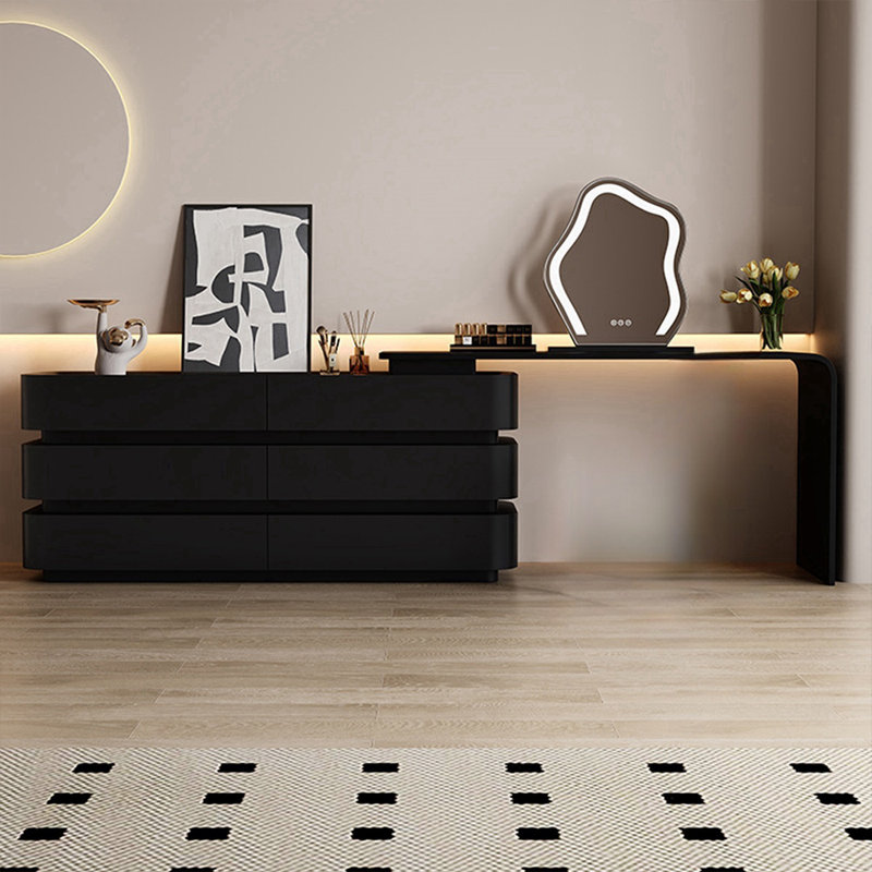 Makeup Vanity with Light mirror,6 drawers