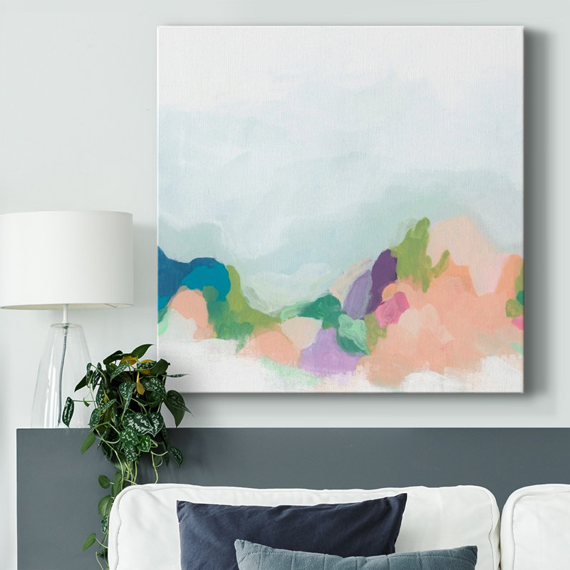 Palette Topography I-Gallery Wrapped Canvas, 8" H x 8" W x 1.5" D
