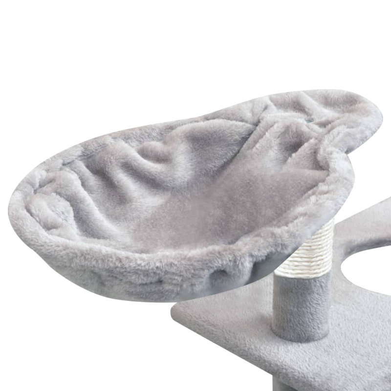 Amerina Cat Tree, 97  cm x 40 cm x 150 cm, Grey