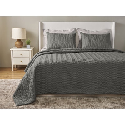 Ensemble de couvre-lit en coton matelassé 3 pièces P / Kaufmann Home Cascada