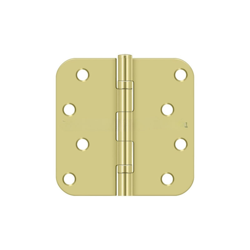 64'' x 64'' Steel Surface Mount Hinge, Polished Brass