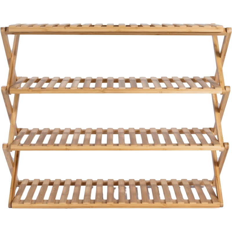 12 Pair Stackable Shoe Rack