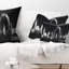 Peinture london dark silhouette oreiller Cityscape