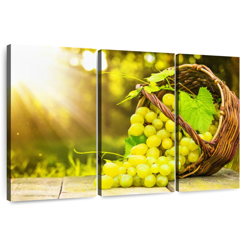 Yarlin raisins fraîchement cueillis, H 28 po x l 45 po