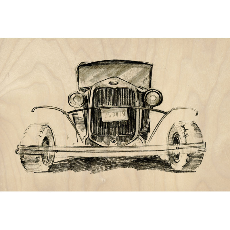 " Model A Lines II " by Jennifer Paxton Parker, 8" H x 12" W x 1.25" D
