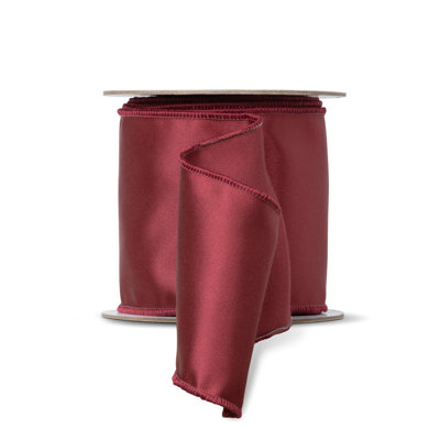 Ruban de satin de merlot