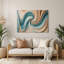 Art mural gris Biomorphic Abstraction 40-1650642120