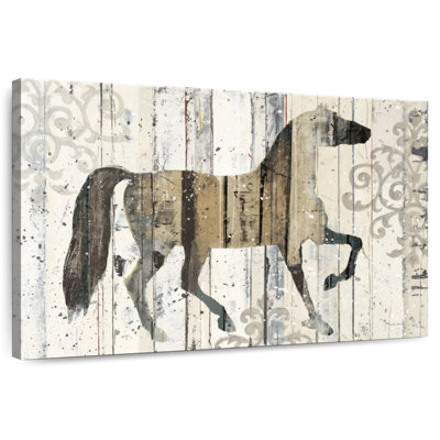 Cheval foncé Brampt filigrane