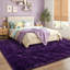 Tapis à poil long 8 x 10 pi mauve pour salon-118043553