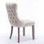 Ensemble de 2 chaises de salle à manger rembourrées à oreilles avec garniture cloutée, chaise de cuisine-288593331