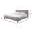 Spencer Catisha Upholstered Tufted Platform Bed-749587762-716599104