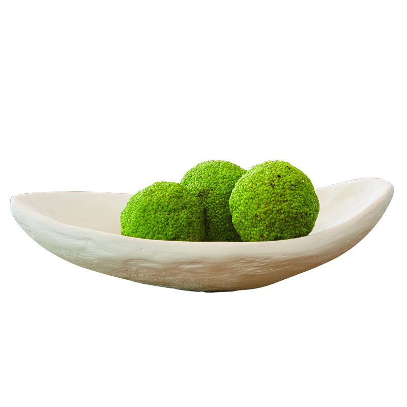 Modernist Low Bowl-White Plaster