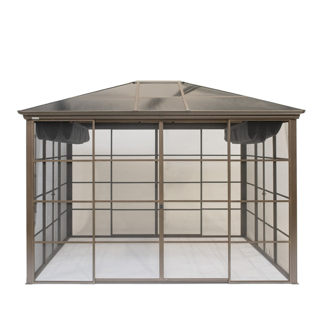 350 cm x 300 cm Pavillon Castel aus Aluminium