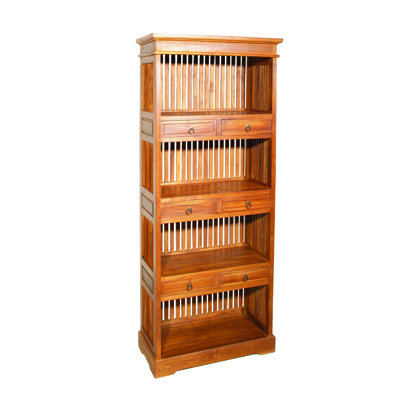 190 cm H x 79 cm W Solid Wood Standard Bookcase