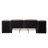Michaelin Contemporary Minimalist Upholstered Platform Bed With Floating Nightstands-115199419